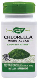 Nature's Way Chlorella Mikroalgen 410 mg Kapseln vegetarisch glutenfrei laktosefrei 100 Stück – Bild 1 von 3