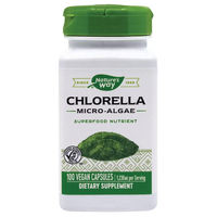 Produktbild von Nature's Way Chlorella Mikroalgen 410 mg Kapseln vegetarisch glutenfrei laktosefrei 100 Stück