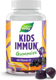 Nature's Way Immun Komplex Gummibärchen für Kinder Holunderbeeren Geschmack vegan glutenfrei laktosefrei ohne Gelatine 60 Stück – Bild 1 von 2