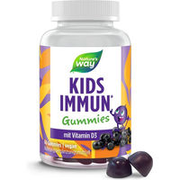 Produktbild von Nature's Way Immun Komplex Gummibärchen für Kinder Holunderbeeren Geschmack vegan glutenfrei laktosefrei ohne Gelatine 60 Stück