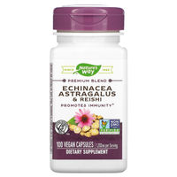 Produktbild von Nature's Way Kräuter-Komplex Echinacea Astragalus und Reishi 1200 mg 100 vegane Kapseln ohne Zusatzstoffe