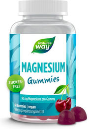 Nature's Way Magnesium Citrat Gummis zuckerfrei für Erwachsene Kinder und Sportler – Bild 1 von 1