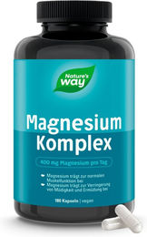 Nature's Way Magnesium Komplex Kapseln 400 mg 180 Stück – Bild 1 von 3