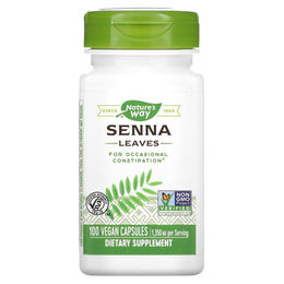 Nature's Way Sennesblätter 450 mg vegane Kapseln 100 Stück glutenfrei und ohne Zusatzstoffe – Bild 1 von 1