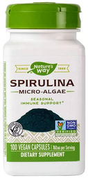 Nature's Way Spirulina Mikroalgen 380 mg Vegan 100 Kapseln – Bild 1 von 1