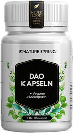 Nature spring DAO Diaminoxidase Kapseln vegan und glutenfrei, 120 Kapseln – Bild 1 von 3