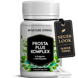 Nature spring Prosta Plus Komplex Kräuter-Komplex Kapseln vegan ohne Zusatzstoffe 180 Stück – Bild 1 von 4