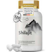 Produktbild von Nature spring Shilajit Kapseln vegan laktosefrei glutenfrei ohne Zusatzstoffe 120 Stück