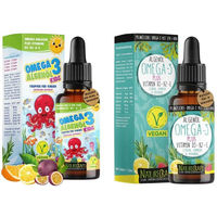 Produktbild von NatureCraft Omega-3 Duo-Set mit veganem Algenöl Tropfen für Kinder und Erwachsene
