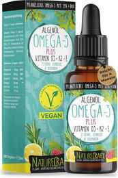 NatureCraft Vegan Algenöl Omega 3 Plus Flüssig – Bild 1 von 2