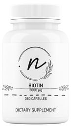 NaturePRO Biotin 5000 mcg Kapseln ohne Zusatzstoffe 360 Stück – Bild 1 von 1