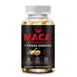 Natures Live Maca Root 10000mg mit Ashwagandha und Panax Ginseng Kapseln 120 Stück – Bild 1 von 4