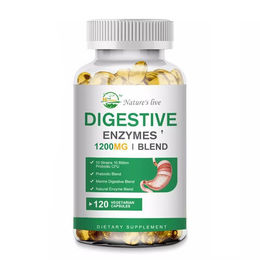 Natures Live Multi-Enzym-Komplex Digestive Enzymes Blend 1200 mg Kapseln 120 Stück – Bild 1 von 3