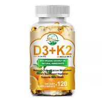 Produktbild von Natures Live Vitamin D3 & Vitamin K2 Kapseln 120 Stück
