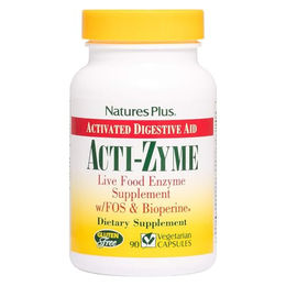 Natures Plus Acti-Zyme Multi-Enzym-Komplex vegane Kapseln 90 Stück – Bild 1 von 4