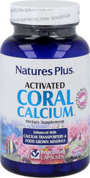 Natures Plus Activated Coral Calcium Algenkalk Sango vegetarische Kapseln 90 Stück – Bild 1 von 2