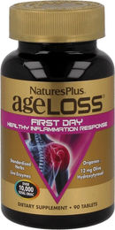 Natures Plus AgeLoss First Day Healthy Inflammation Response mit Rhodiola Rosea 90 Tabletten – Bild 1 von 2