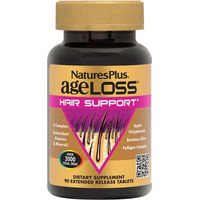 Produktbild von Natures Plus AgeLoss Hair Support Biotin-Komplex glutenfrei 90 Tabletten