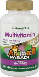 Natures Plus Animal Parade GOLD Multivitamin zuckerfrei Lutschtabletten für Kinder 120 Stück – Bild 1 von 1
