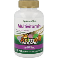 Produktbild von Natures Plus Animal Parade GOLD Multivitamin zuckerfrei Lutschtabletten für Kinder 120 Stück