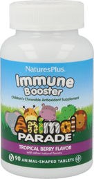 Natures Plus Animal Parade Immune Booster vegane Lutschtabletten für Kinder 90 Stück – Bild 1 von 3