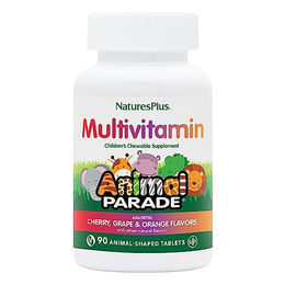 Natures Plus Animal Parade Multivitamin Lutschtabletten für Kinder glutenfrei 90 Stück – Bild 1 von 5