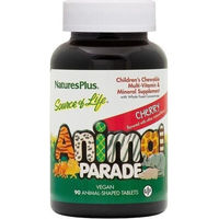 Produktbild von Natures Plus Animal Parade Multivitamin Lutschtabletten Kirsche für Kinder 90 Stück