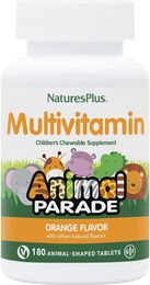 Natures Plus Animal Parade Multivitamin Lutschtabletten Orange für Kinder 180 Stück – Bild 1 von 1