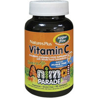 Produktbild von Natures Plus Animal Parade Vitamin C Ascorbinsäure Lutschtabletten für Kinder und Heranwachsende zuckerfrei vegan 90 Stück