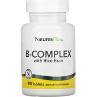 Produktbild von Natures Plus B-Komplex mit Reiskleie Tabletten 90 Stück vegetarisch hefefrei glutenfrei