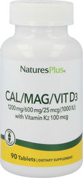 Natures Plus CAL-MAG-VIT D3 mit K2 Tabletten 90 Stück – Bild 1 von 1