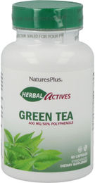 Natures Plus Herbal Actives Green Tea Kapseln vegetarisch glutenfrei 60 Stück – Bild 1 von 1