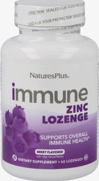 Natures Plus Immune Zinc Lutschtabletten mit Zink Bisglycinat 60 Stück vegetarisch und glutenfrei – Bild 1 von 1