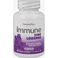 Produktbild von Natures Plus Immune Zinc Lutschtabletten mit Zink Bisglycinat 60 Stück vegetarisch und glutenfrei