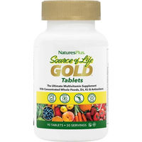 Produktbild von Natures Plus Source of Life GOLD Vegetarische Tabletten Glutenfrei für Erwachsene 90 Stück