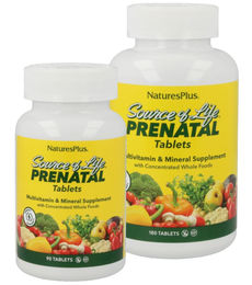 Natures Plus Source of Life Prenatal Tabletten für Schwangere und Stillende 180 Stück – Bild 1 von 1