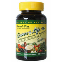 Produktbild von Natures Plus Source of Life Vegetarische Tabletten für Erwachsene 90 Stück