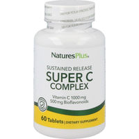 Produktbild von Natures Plus Super C Complex Ascorbinsäure Tabletten vegetarisch glutenfrei 60 Stück