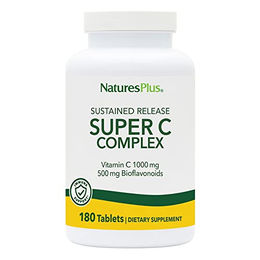 Natures Plus Super C Complex Vitamin C Ascorbinsäure Tabletten 180 Stück – Bild 1 von 4