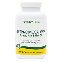 Natures Plus Ultra Omega 3/6/9 Softgels 1200 mg ohne Zusatzstoffe 90 Stück – Bild 1 von 4