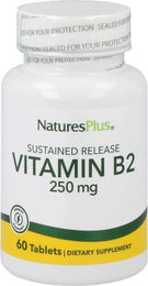 Natures Plus Vitamin B2 250 mg Tabletten vegetarisch und glutenfrei 60 Stück – Bild 1 von 1