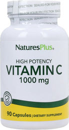 Natures Plus Vitamin C Ascorbinsäure 1000 mg vegetarische Kapseln 90 Stück – Bild 1 von 1