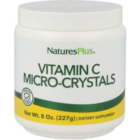 Produktbild von Natures Plus Vitamin C Micro-Crystals Ascorbinsäure Pulver vegan glutenfrei ohne Zusatzstoffe 227 g