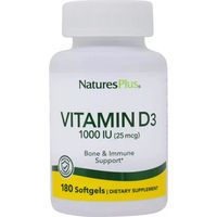 Produktbild von Natures Plus Vitamin D3 1000 IU hefefrei Kapseln 180 Stück