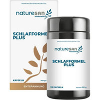 Produktbild von Naturesan Schlafformel Plus Vegan Kapseln Laktosefrei und Glutenfrei