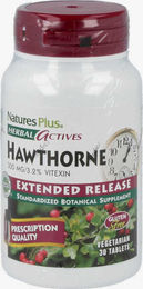 NaturesPlus Hawthorne Weissdorn Extended Release Tabletten vegetarisch und glutenfrei 30 Stück – Bild 1 von 1
