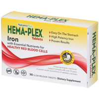 Produktbild von NaturesPlus HEMA PLEX FERRO ORGANICO Eisen Bisglycinat Tabletten vegetarisch glutenfrei 30 Stück