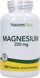NaturesPlus Magnesium 200 mg Tabletten 180 Stück vegan vegetarisch glutenfrei – Bild 1 von 1