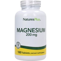 Produktbild von NaturesPlus Magnesium 200 mg Tabletten 180 Stück vegan vegetarisch glutenfrei