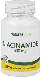NaturesPlus Niacin Vitamin B3 500 mg Tabletten 90 Stück vegetarisch glutenfrei ohne Zusatzstoffe – Bild 1 von 4